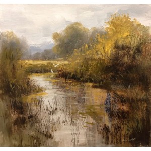 Tahir Bilal Ummi, 18 x 18 Inch, Oil on Canvas, Landscape Painting, AC-TBL-128